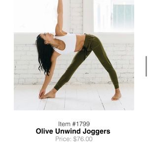 Zyia Olive Unwind Joggers